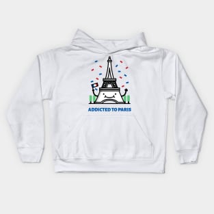 Addicted to paris Kids Hoodie